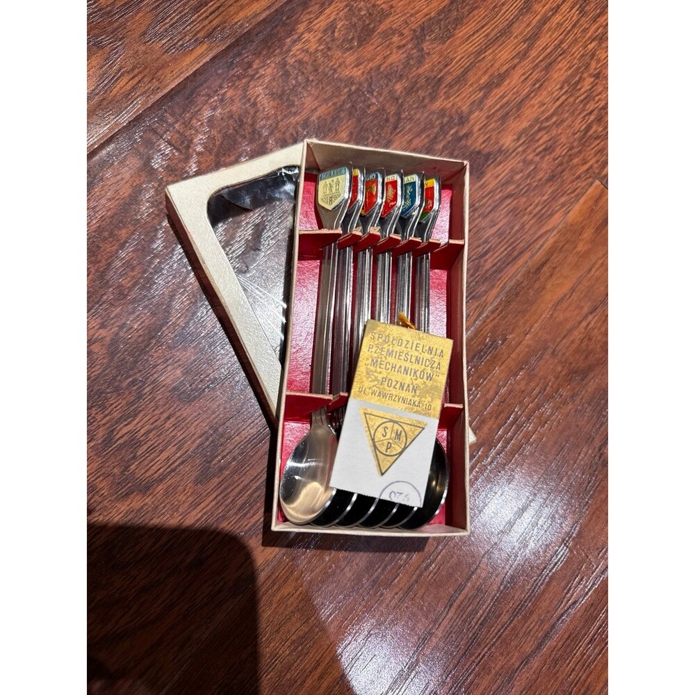Vintage 1975 Poland City Souvenir Spoons *very rare*
